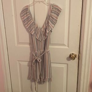 American Eagle Outfitters Medium Striped Bohemian Romper